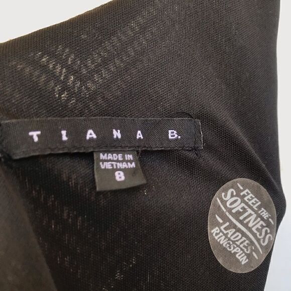 Tiana B. Scoop neck pleated dress black size 8 - Picture 6 of 10